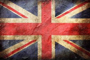 Union flag with vintage look.